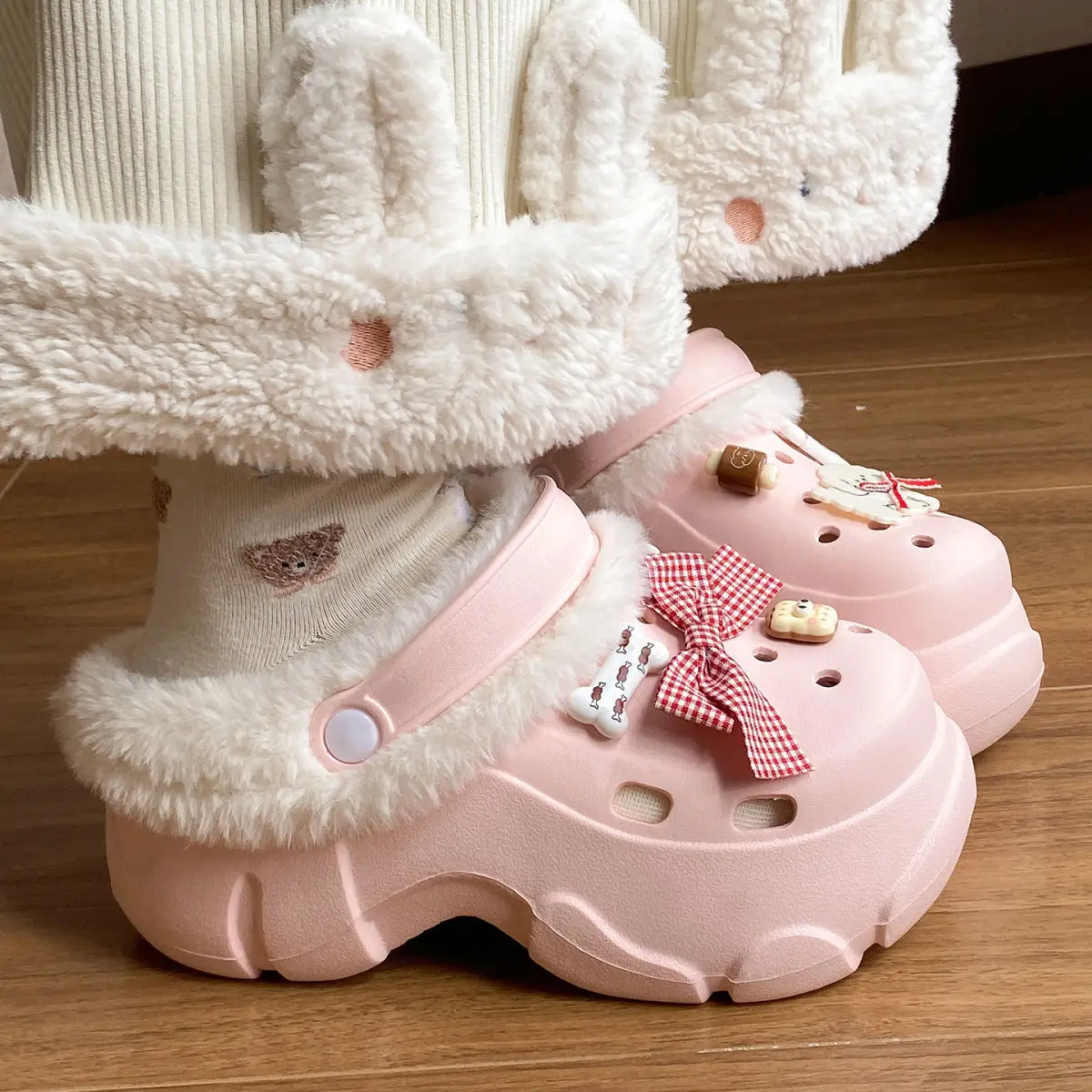 Winter Warm Thick Plush Eva Slippers for Women — feature 39