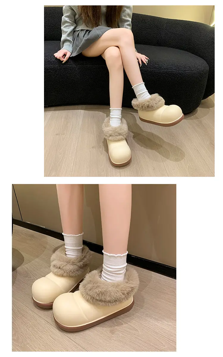 Women's Thick Soft Slippers Cream Non-Slip Indoor — feature 12