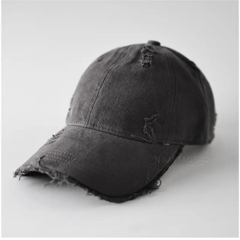 Men Brown Denim Baseball Cap with Fur Trim - Image 8