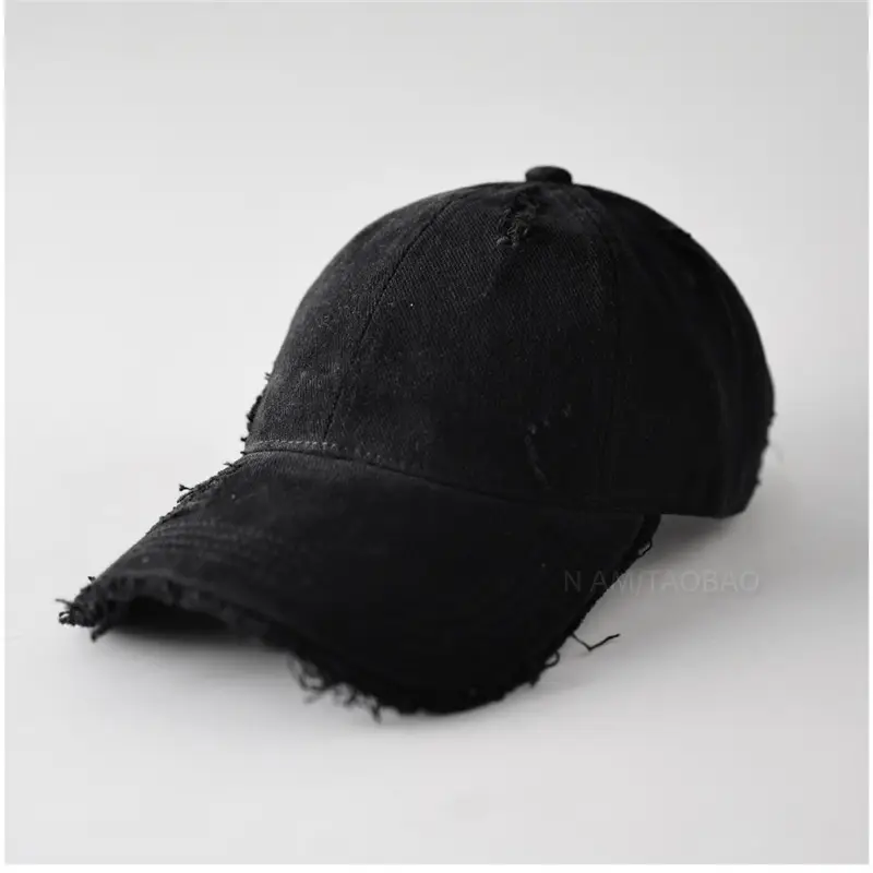 Men Brown Denim Baseball Cap with Fur Trim - Image 11
