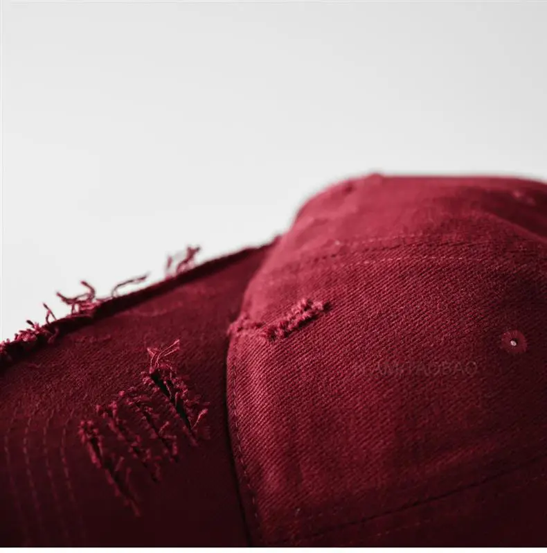 Men Brown Denim Baseball Cap with Fur Trim — feature 11