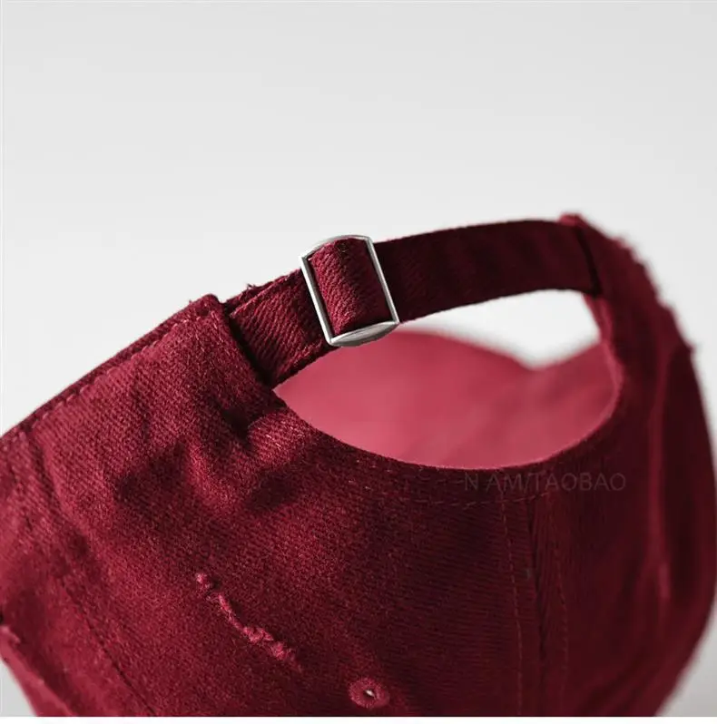 Men Brown Denim Baseball Cap with Fur Trim — feature 13