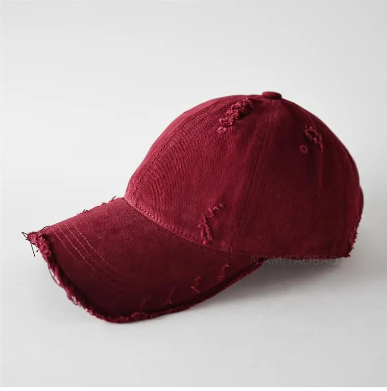 Men Brown Denim Baseball Cap with Fur Trim — feature 9