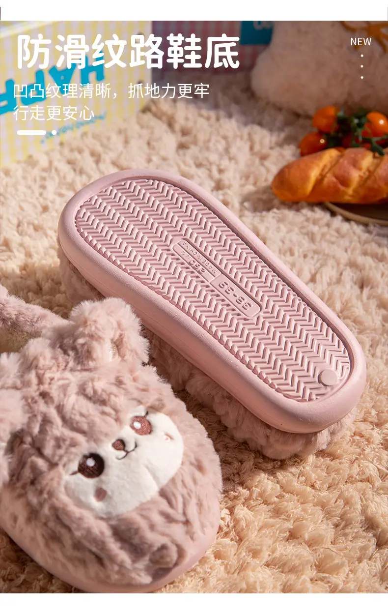 Furry Fleece Heel Shoes for Women Winter Warm — feature 4
