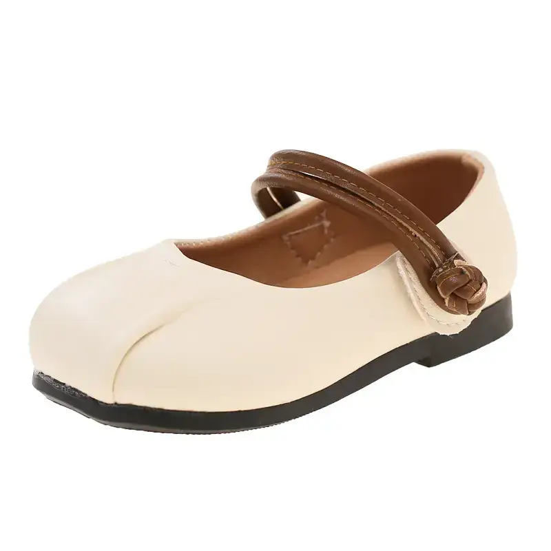 Girls Leather Flats Baby Princess Shoes Soft Sole