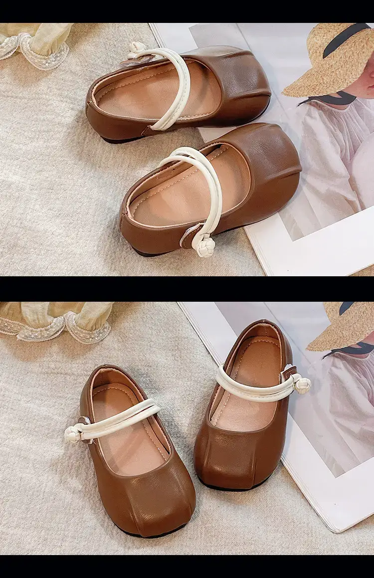 Girls Leather Flats Baby Princess Shoes Soft Sole — feature 12
