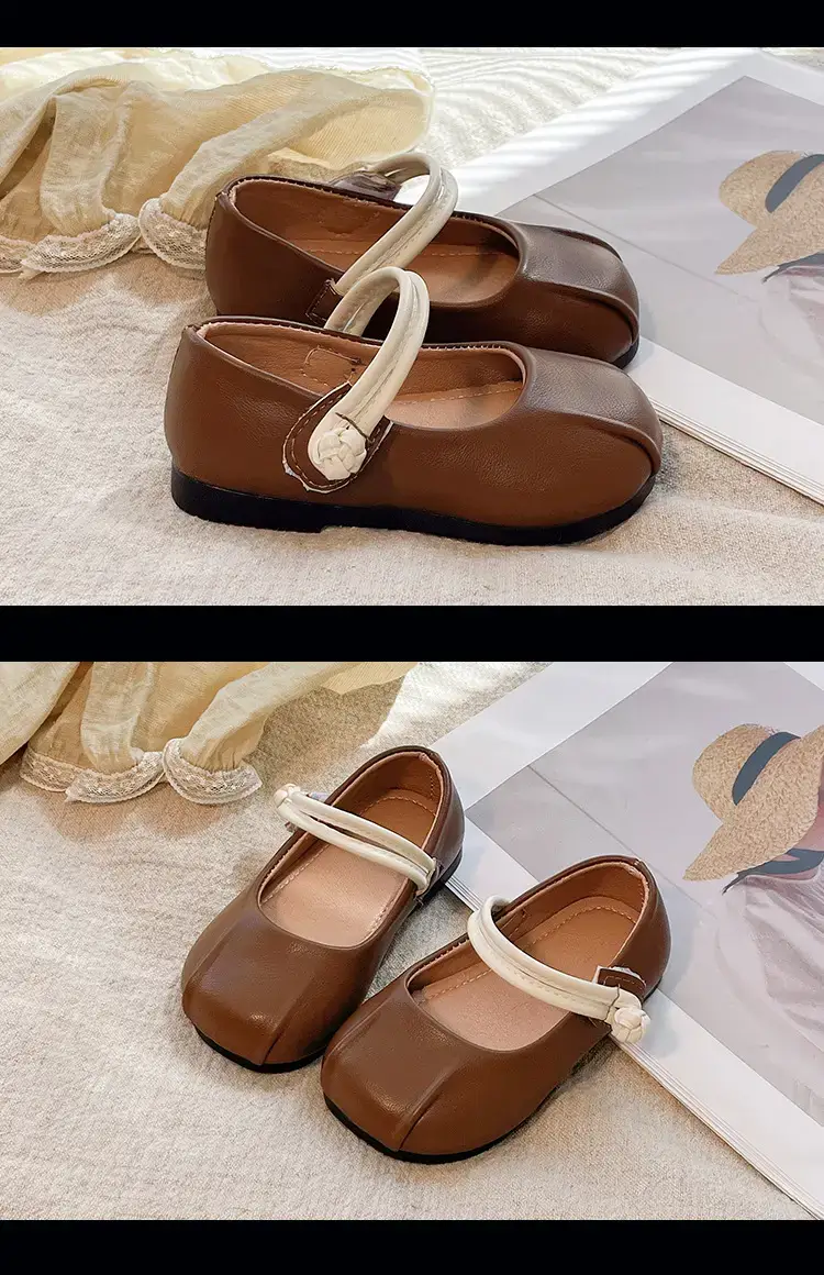 Girls Leather Flats Baby Princess Shoes Soft Sole — feature 13