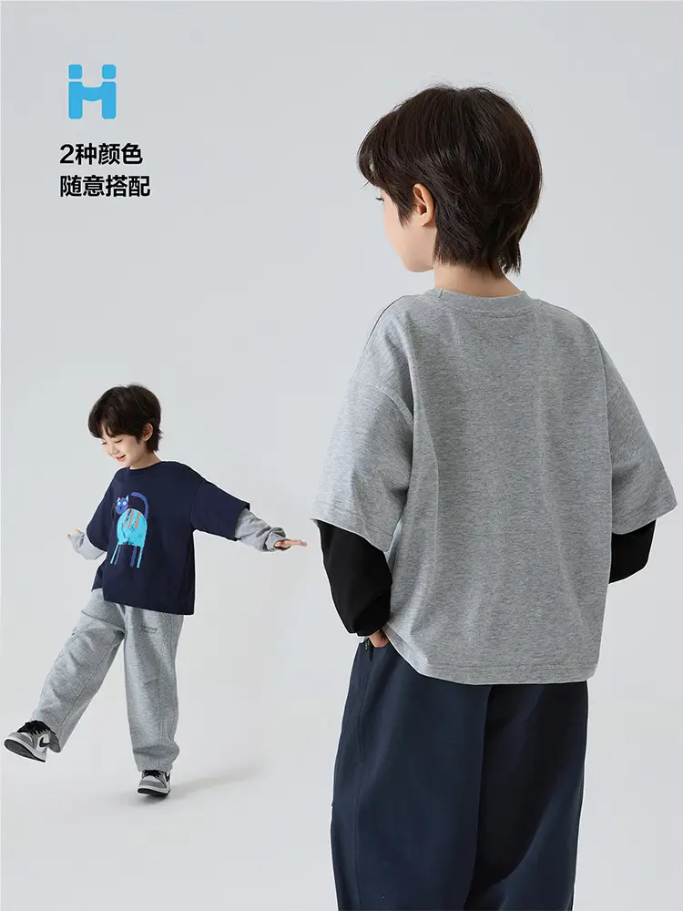Kids Faux Fur Hand Print T-Shirt Spring Outfit — feature 7