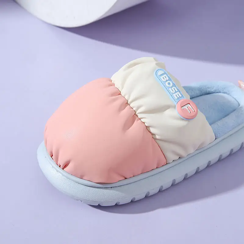 Pu Waterproof Cotton Slippers for Autumn and Winter for Men and Women, Couples at Home, Fleece-Lined, Warm, Comfortable, Non-Slip Confinement Shoes, New Winter Style - Image 8
