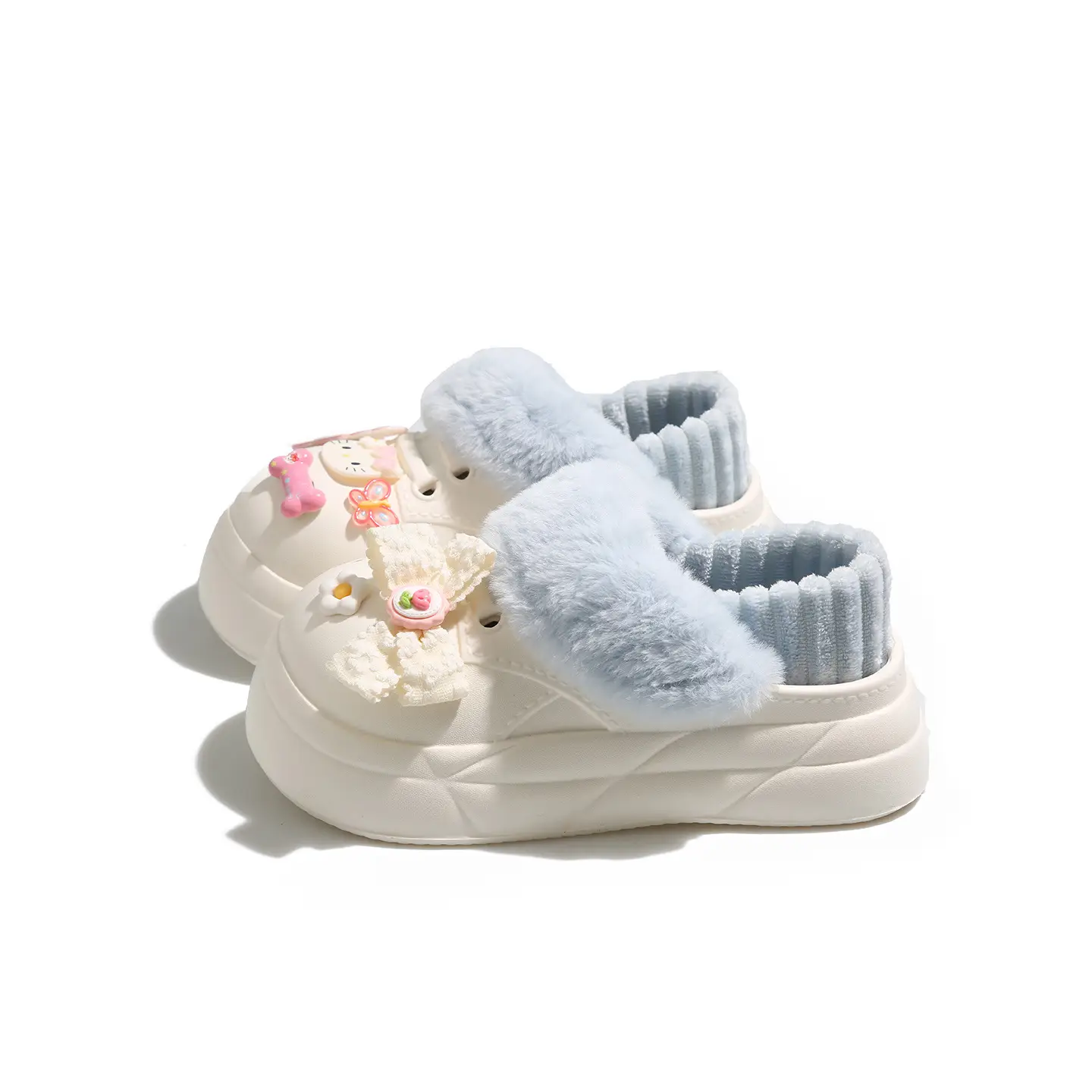 Autumn Winter Cat Heart Warm Toe Cap Shoes - Image 9