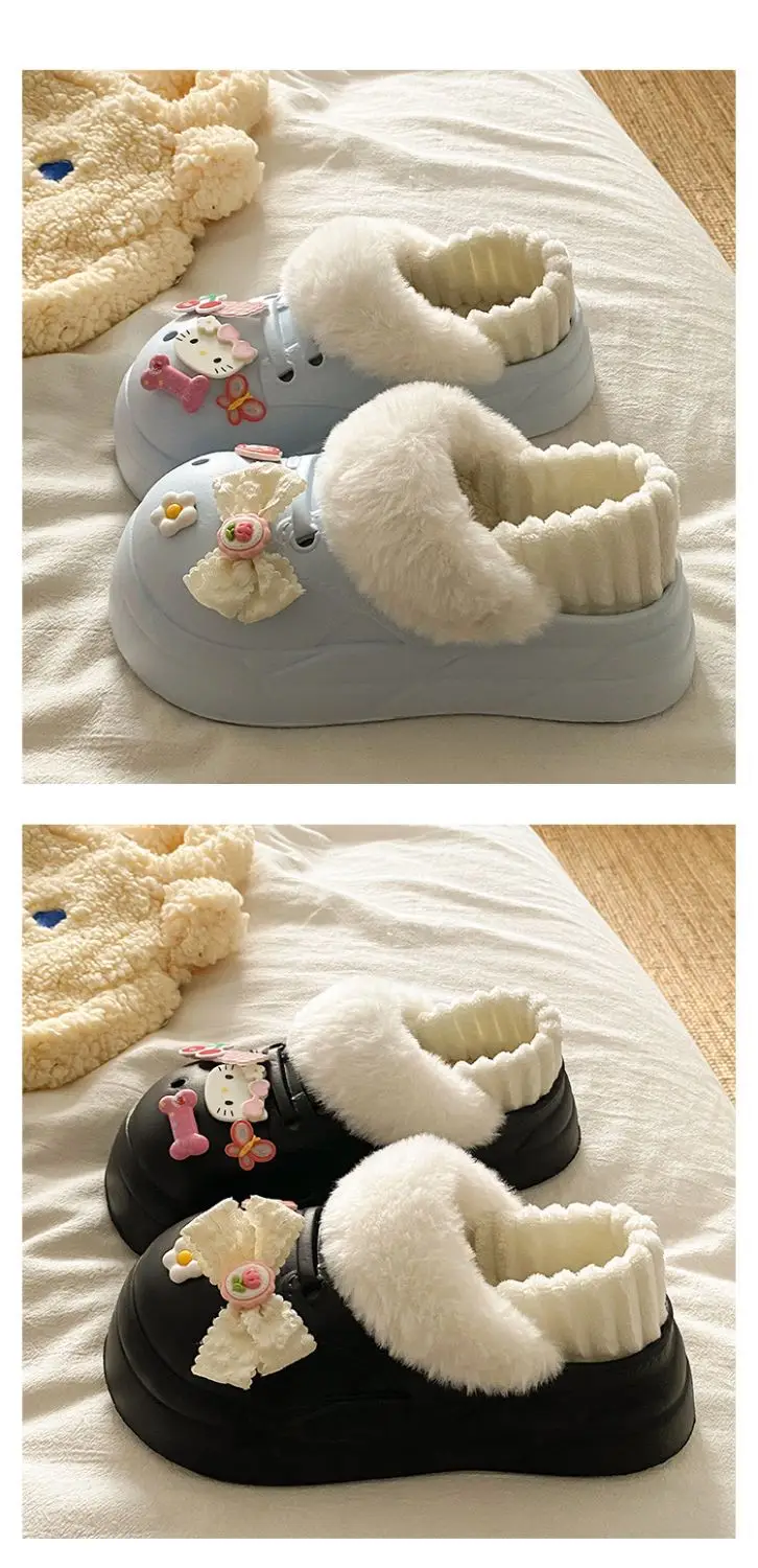 Autumn Winter Cat Heart Warm Toe Cap Shoes — feature 21