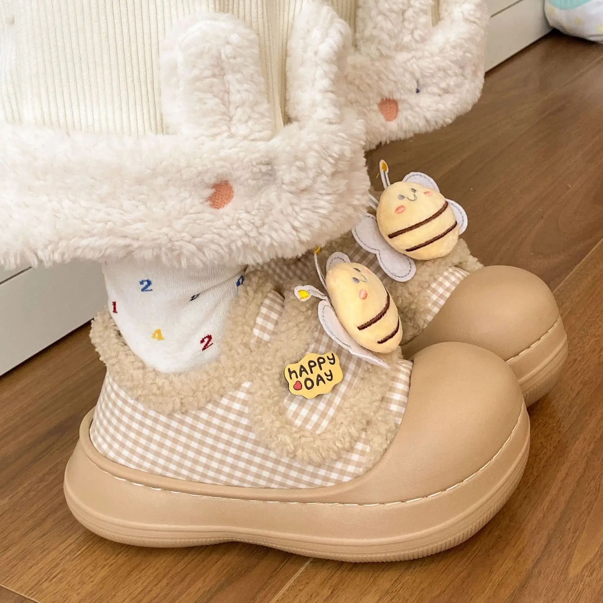 New Cartoon Cartoon Shoes for Kids 2025 Winter Soft Slippers - Image 6