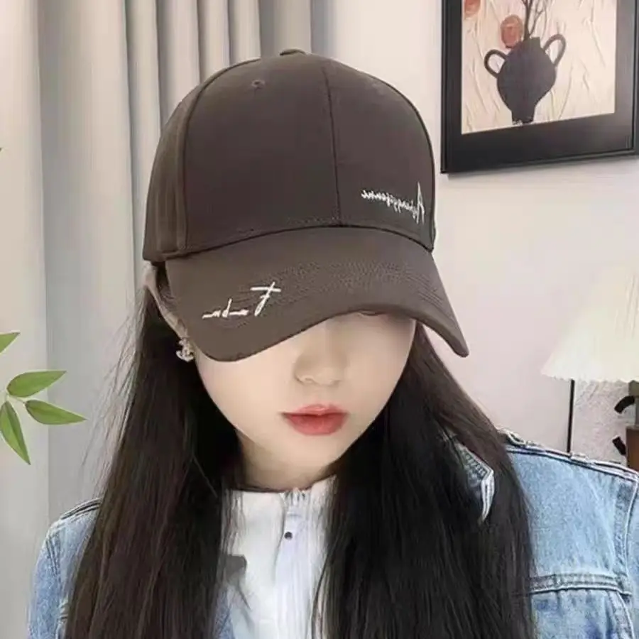 Women Purple Embroidered Baseball Cap Small - Image 7