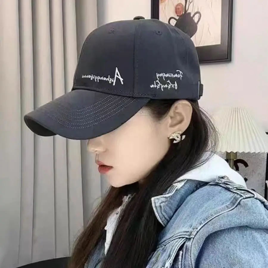 Women Purple Embroidered Baseball Cap Small - Image 8