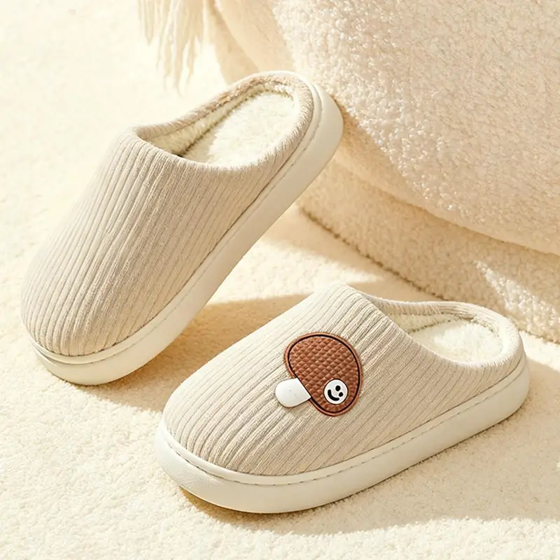 2025 New Plush Cotton Slippers for Women, Autumn and Winter Indoor Home Shoes with a Stepping-On-Clouds Feel, Warm and Plush Cotton Shoes for Men