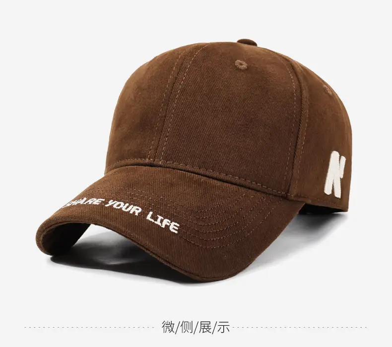 Black Letter Embroidered Baseball Cap for Women — feature 10