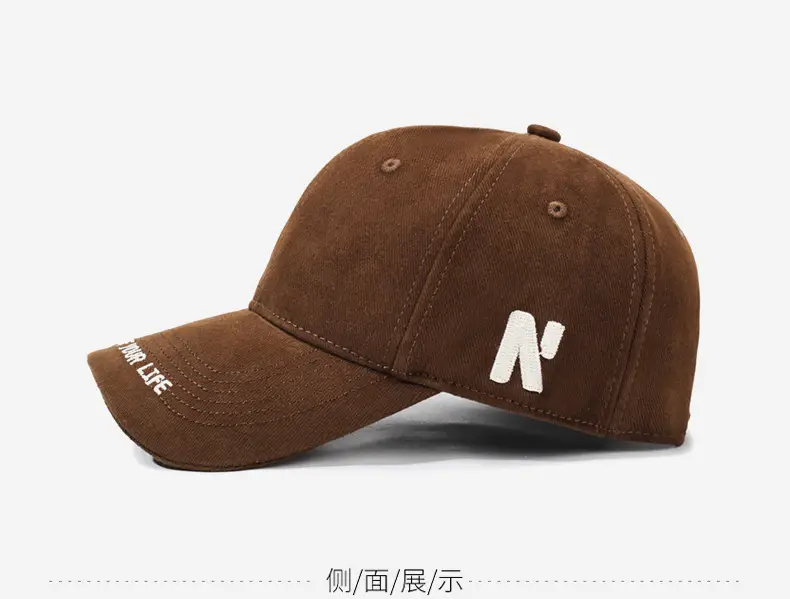 Black Letter Embroidered Baseball Cap for Women — feature 11