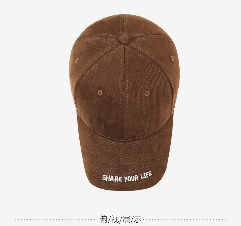 Black Letter Embroidered Baseball Cap for Women — feature 13