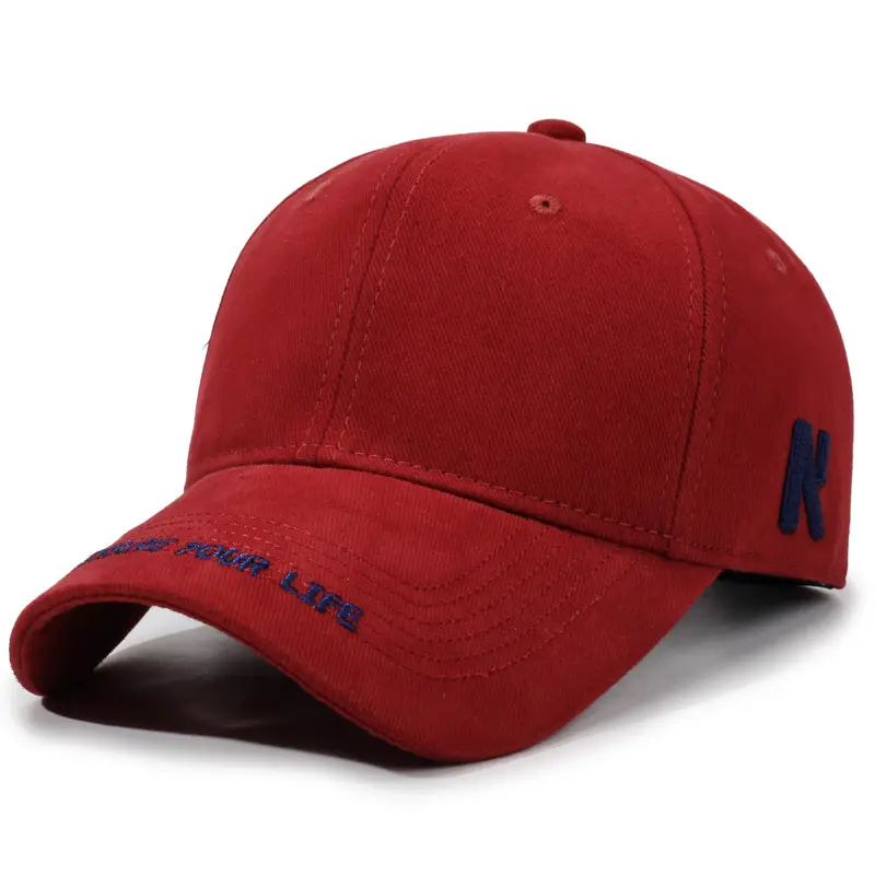 Black Letter Embroidered Baseball Cap for Women