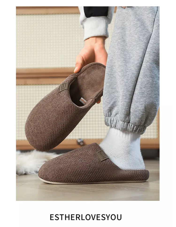 Men's Cotton Slipper with Soft Sole and Thickened Cotton — feature 14