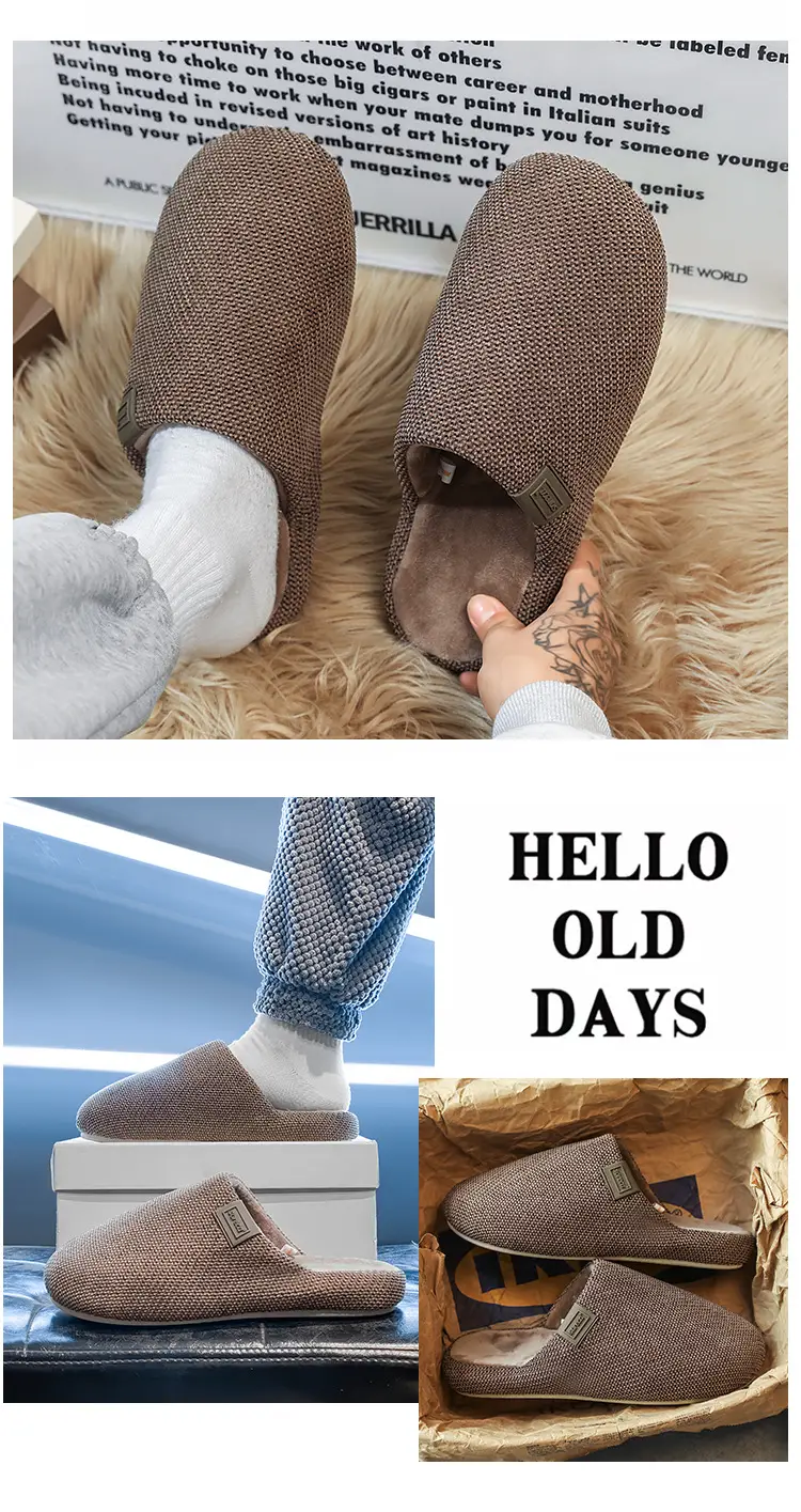 Men's Cotton Slipper with Soft Sole and Thickened Cotton — feature 15