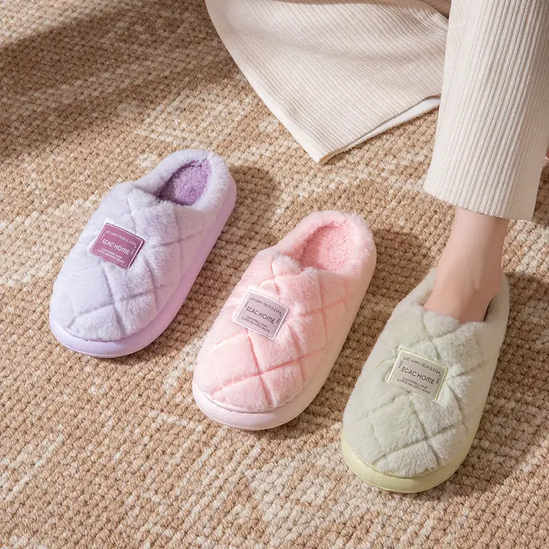 Men Winter Fleece Slippers Warm Non-Slip - Image 9