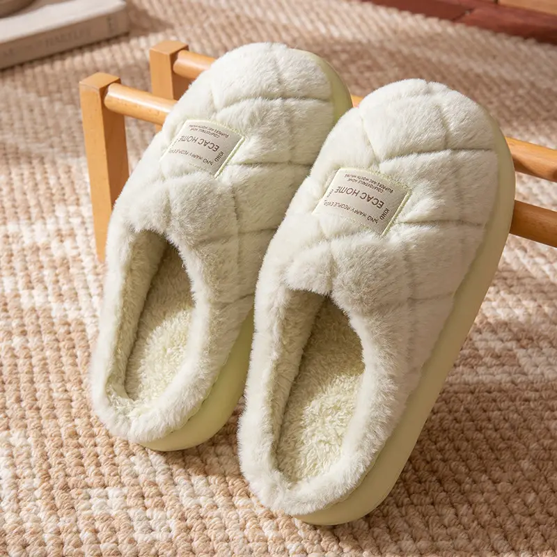 Men Winter Fleece Slippers Warm Non-Slip - Image 4