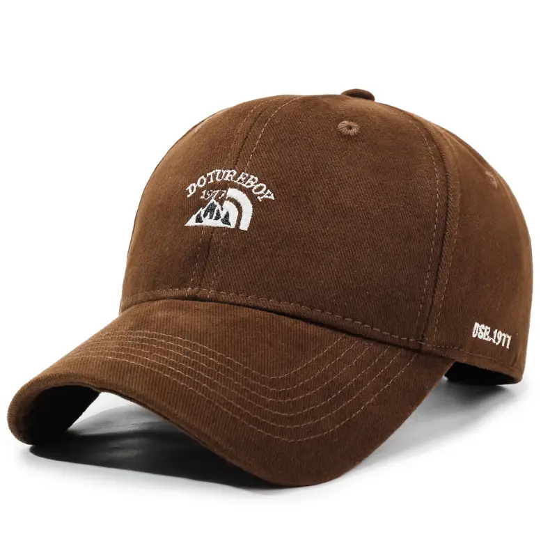 Red Wide-Brimmed Baseball Cap for Men Women Oversized - Image 3