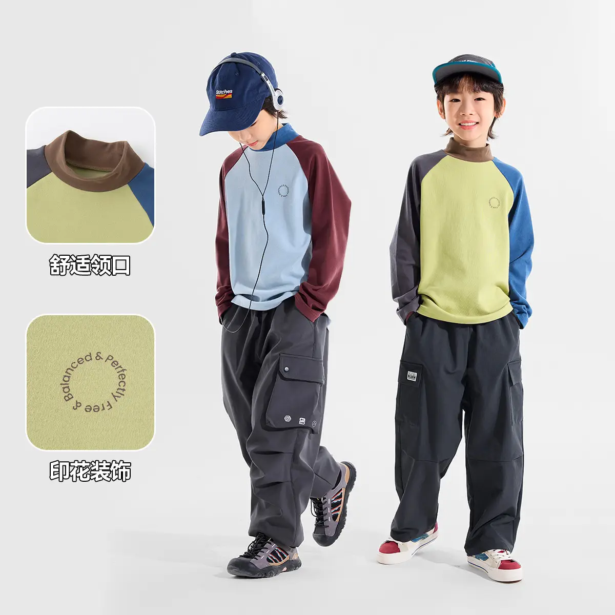 Dudujia Kids Winter Turtleneck Bottom T-Shirt Medium Large - Image 6