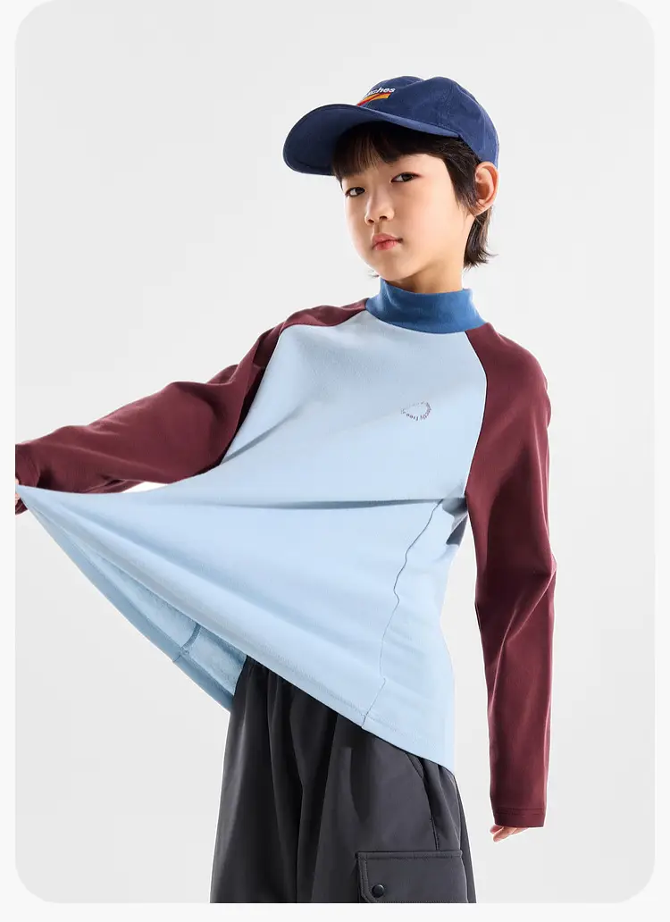 Dudujia Kids Winter Turtleneck Bottom T-Shirt Medium Large — feature 11