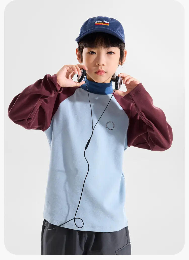 Dudujia Kids Winter Turtleneck Bottom T-Shirt Medium Large — feature 13