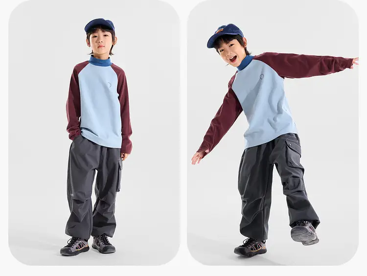 Dudujia Kids Winter Turtleneck Bottom T-Shirt Medium Large — feature 14