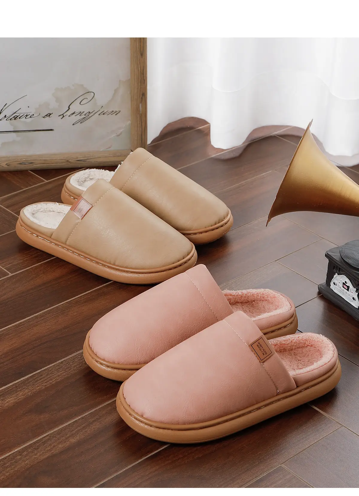 Women Pink Cotton Winter Slippers 2025 — feature 15