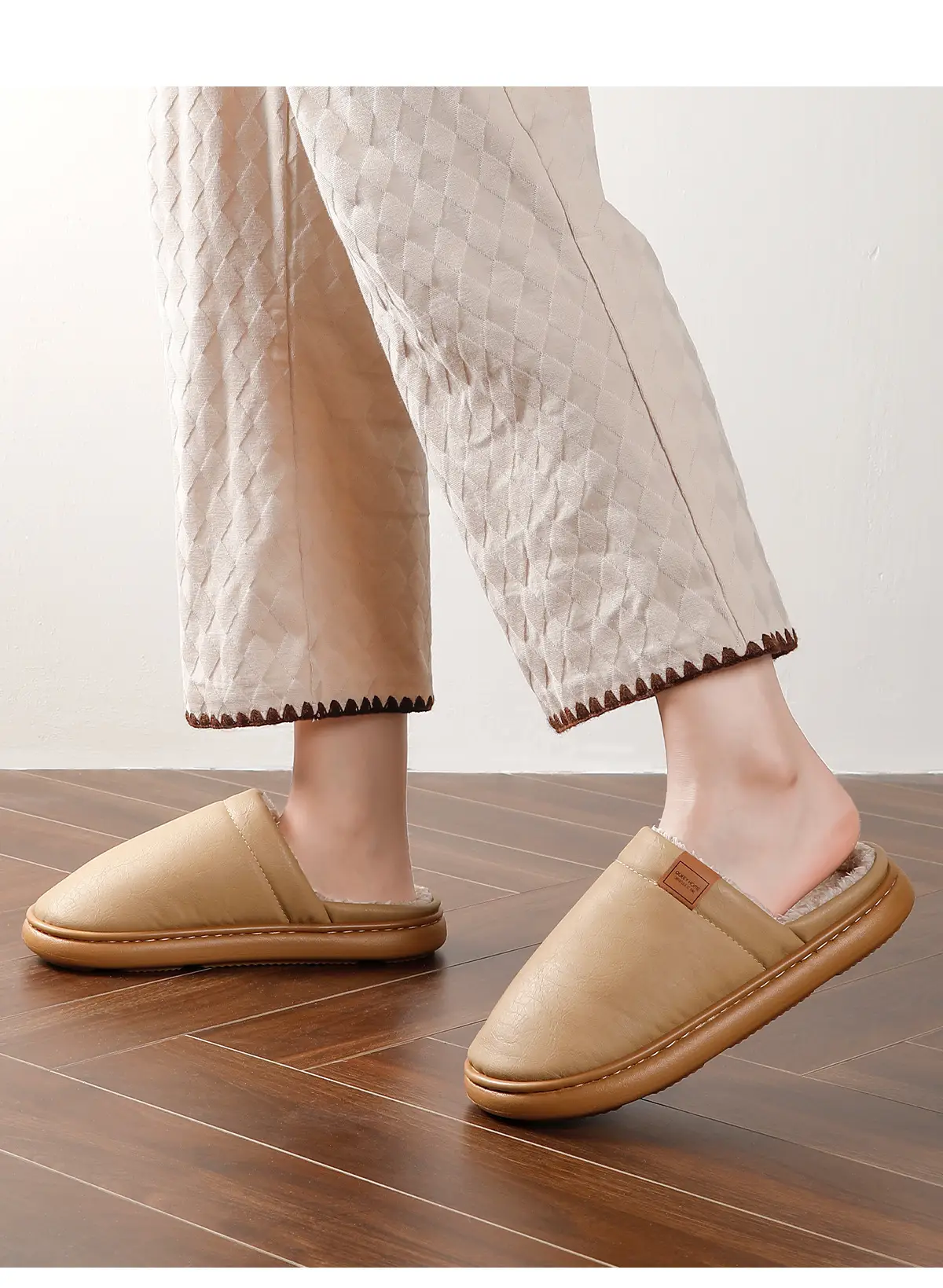 Women Pink Cotton Winter Slippers 2025 — feature 16
