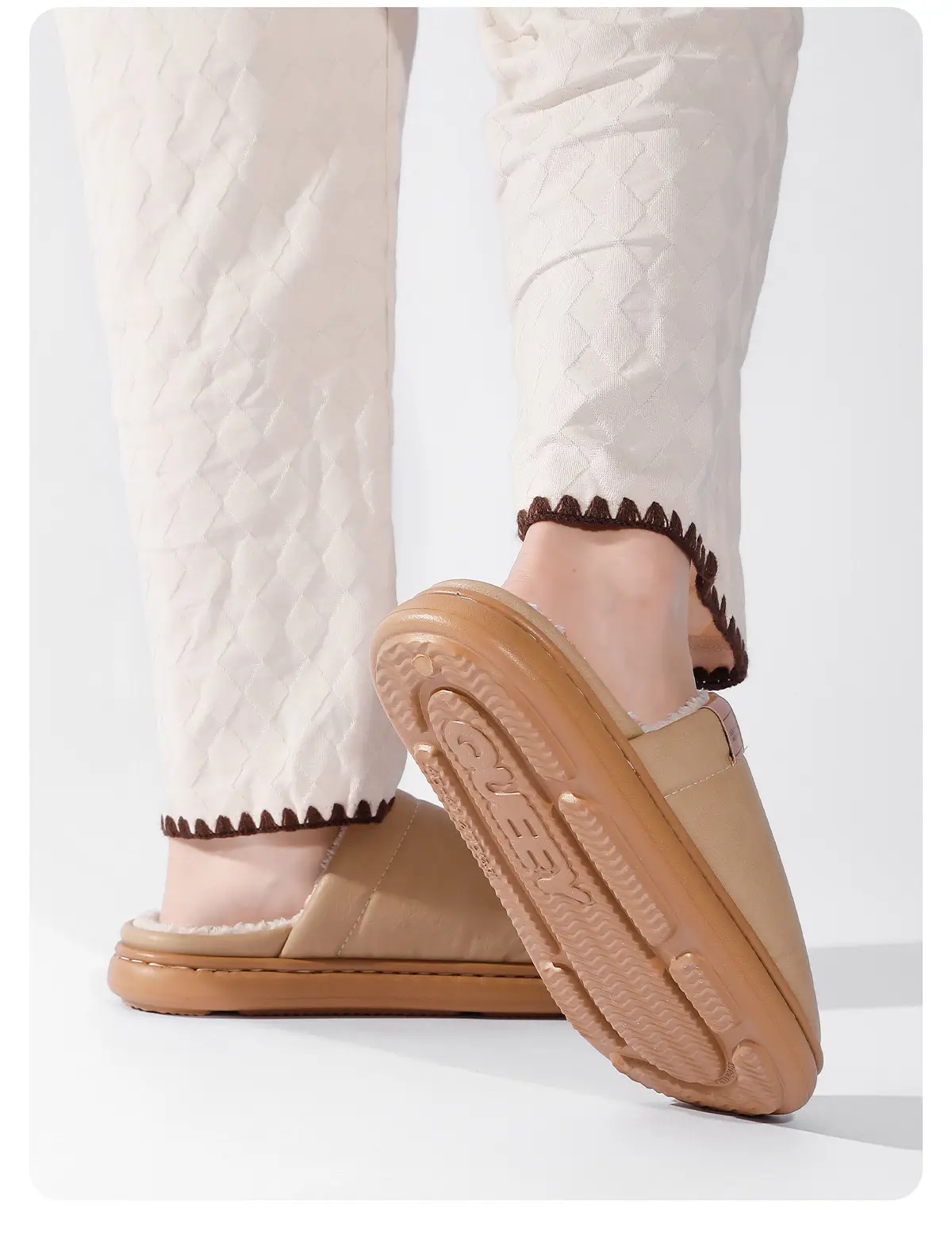 Women Pink Cotton Winter Slippers 2025 — feature 8