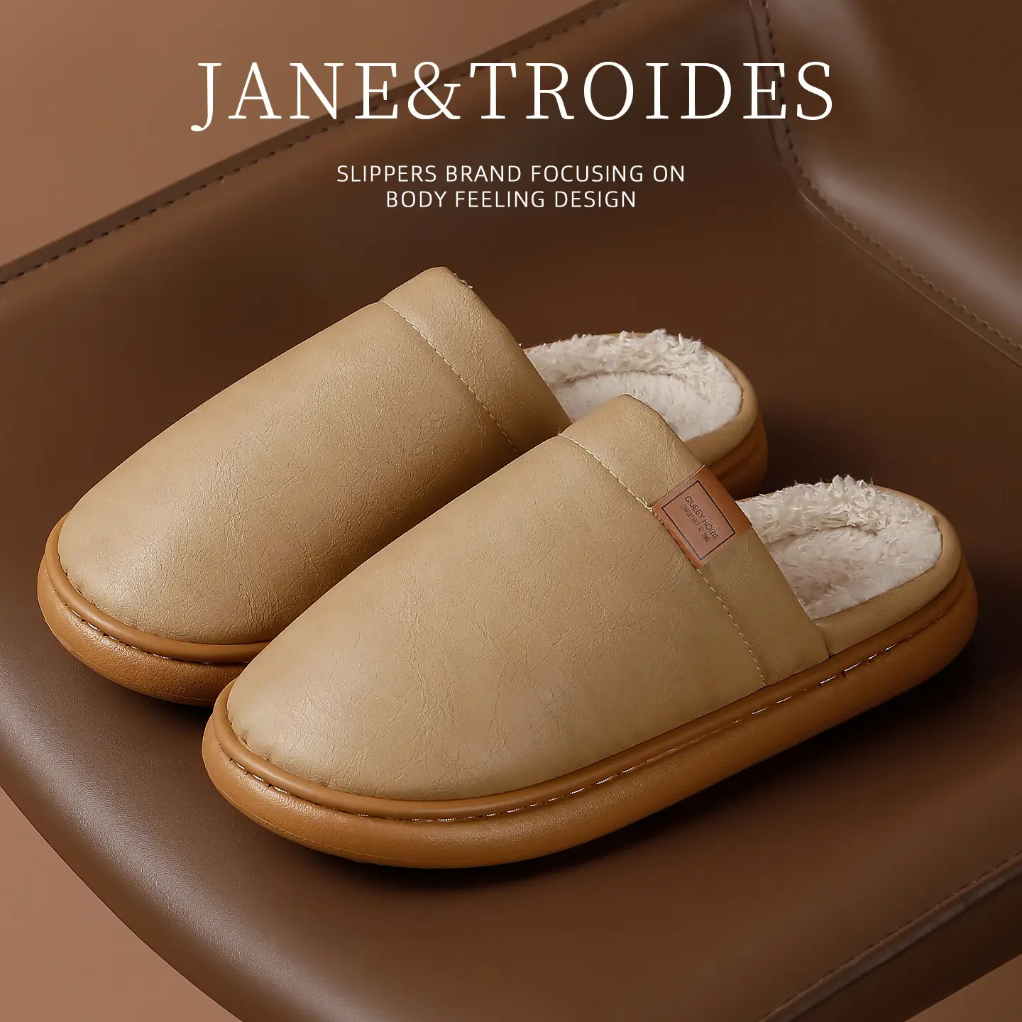 Women Pink Cotton Winter Slippers 2025 - Image 2