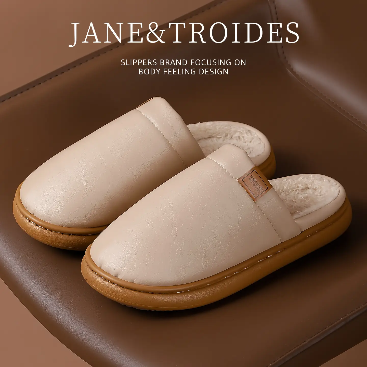 Women Pink Cotton Winter Slippers 2025 - Image 3