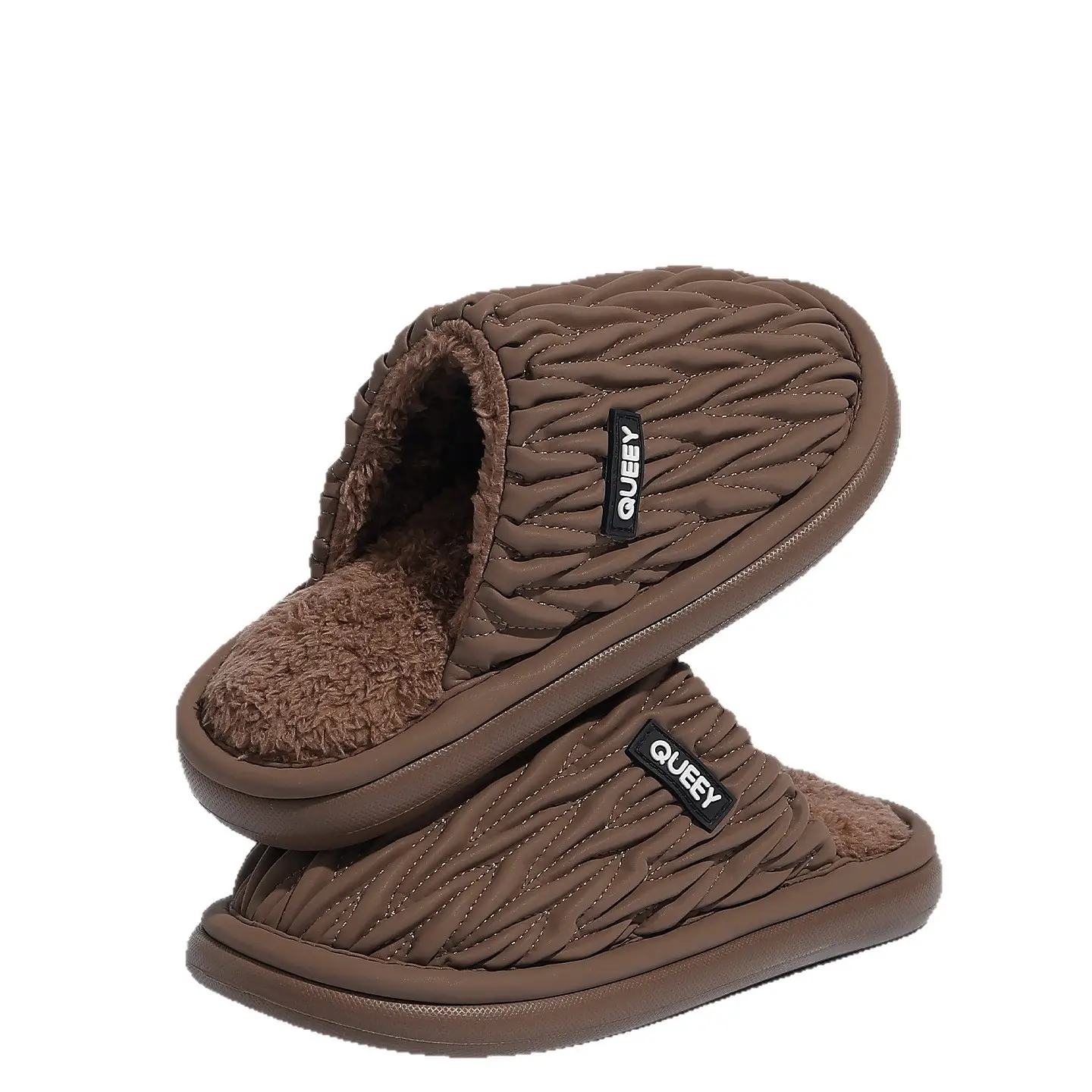 2025 Winter Cotton Slippers Grey Non-Slip Warm - Image 10