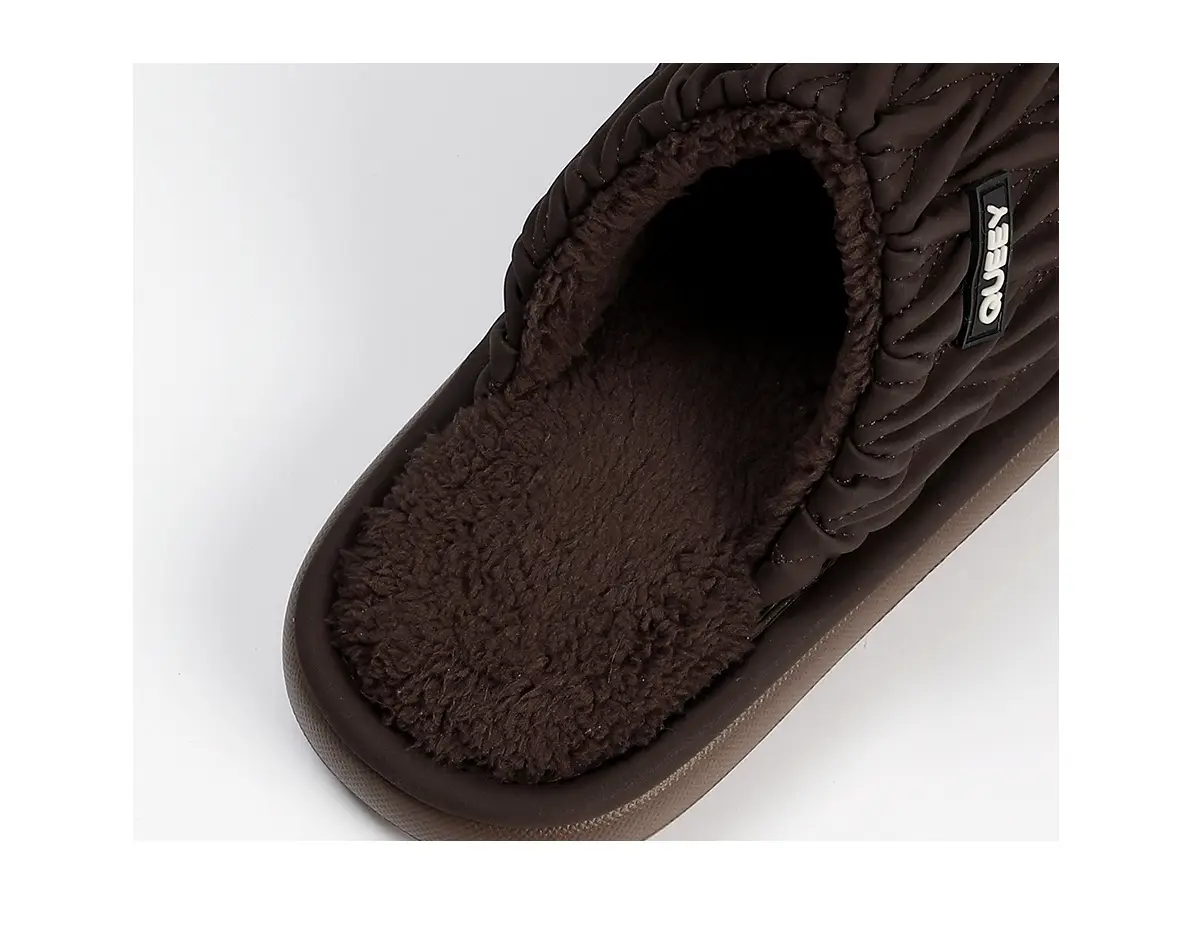 2025 Winter Cotton Slippers Grey Non-Slip Warm — feature 14