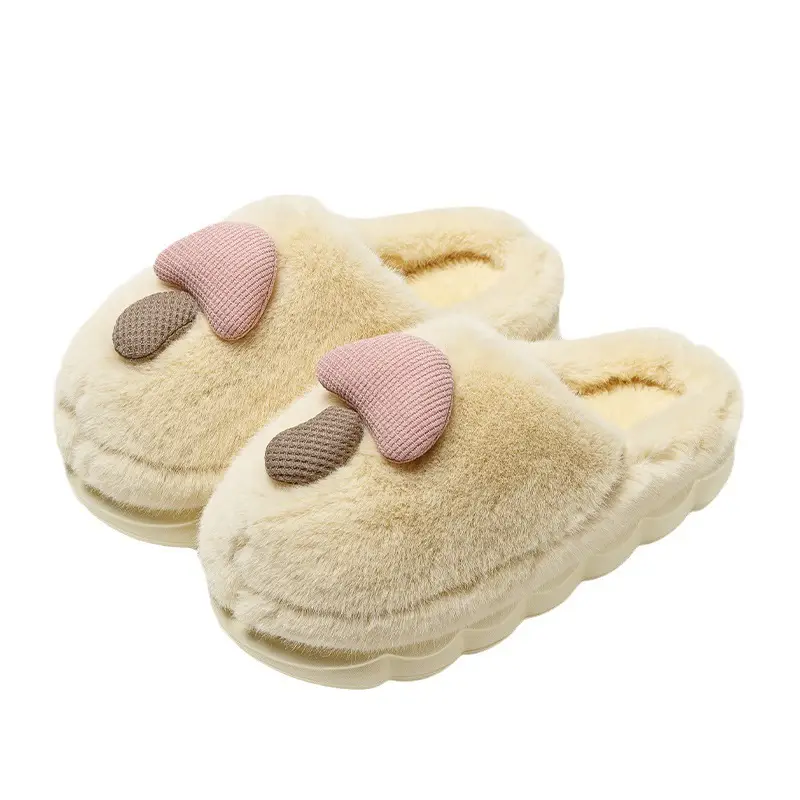 Cotton Slippers for Women Thick-Soled Autumn and Winter Home Furnishings for Couples Indoor Warm and Cute Non-Slip Men's Cotton Slippers Wholesale - Image 17