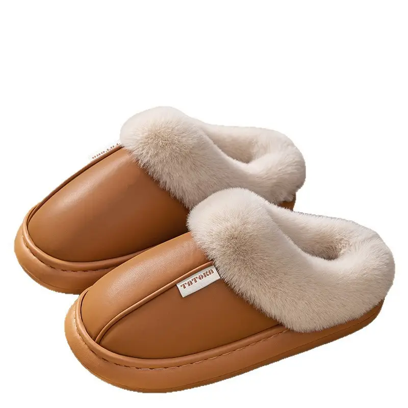 Waterproof Cotton Slippers for Women, Non-Slip, Waterproof, Silent, Thick-Soled, Wear-Resistant, Home Couple Confinement Shoes, Cotton Slippers for Men, Wholesale - Image 15