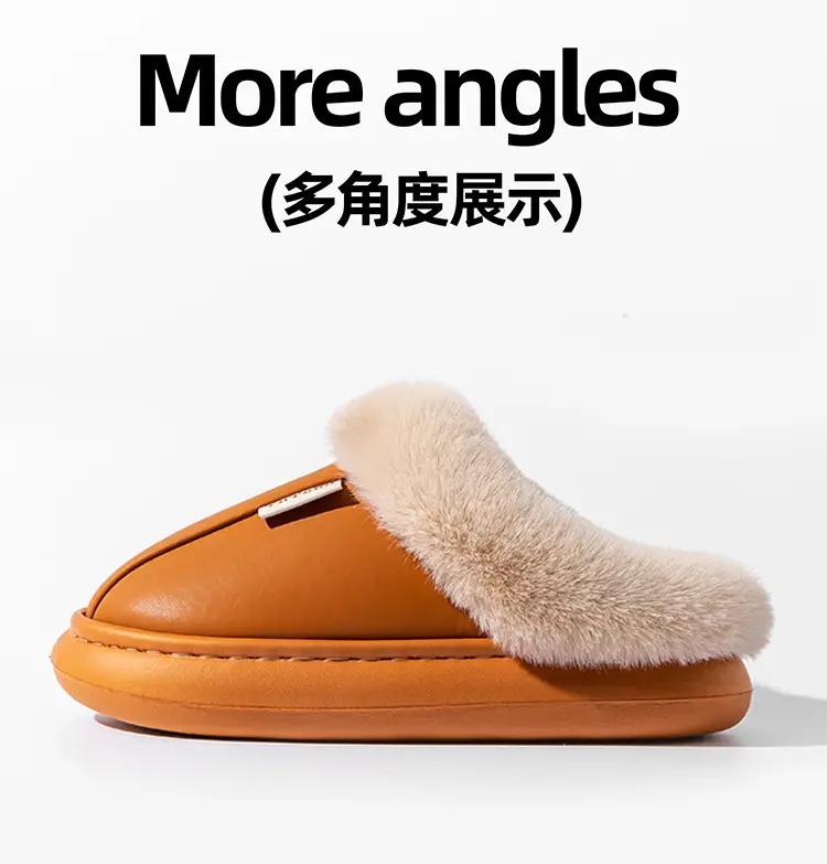 Waterproof Cotton Slippers for Women, Non-Slip, Waterproof, Silent, Thick-Soled, Wear-Resistant, Home Couple Confinement Shoes, Cotton Slippers for Men, Wholesale — feature 16