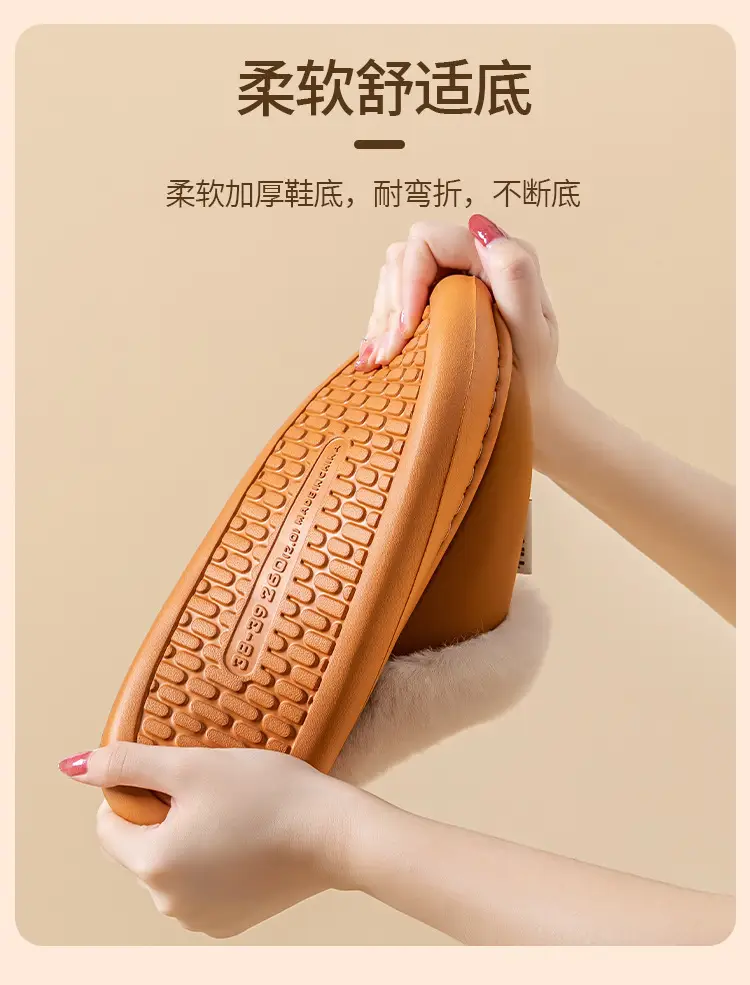 Waterproof Cotton Slippers for Women, Non-Slip, Waterproof, Silent, Thick-Soled, Wear-Resistant, Home Couple Confinement Shoes, Cotton Slippers for Men, Wholesale — feature 9