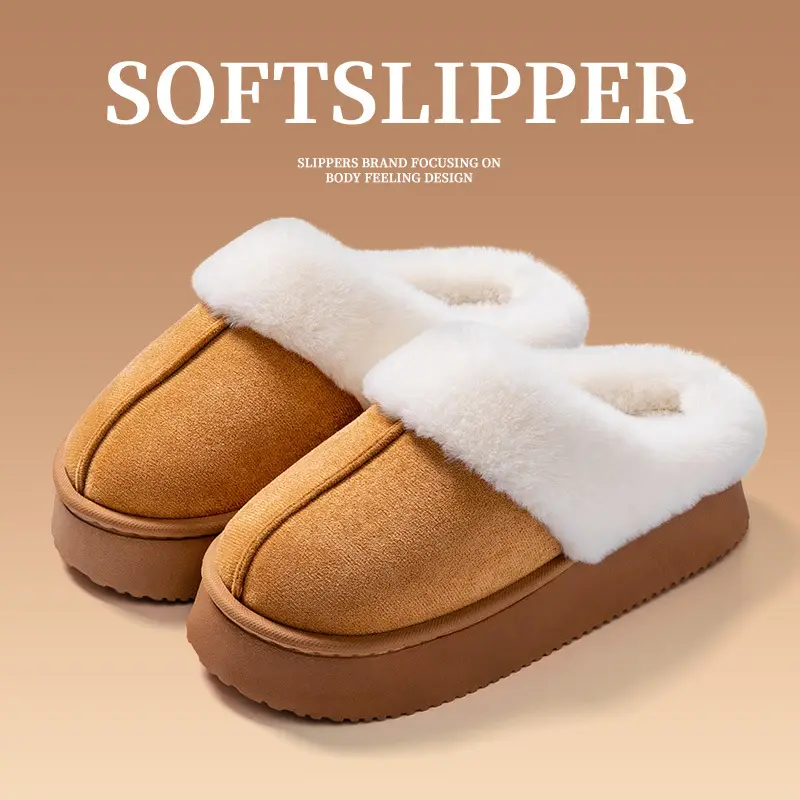 Waterproof Cotton Slippers for Women, Non-Slip, Waterproof, Silent, Thick-Soled, Wear-Resistant, Home Couple Confinement Shoes, Cotton Slippers for Men, Wholesale - Image 6