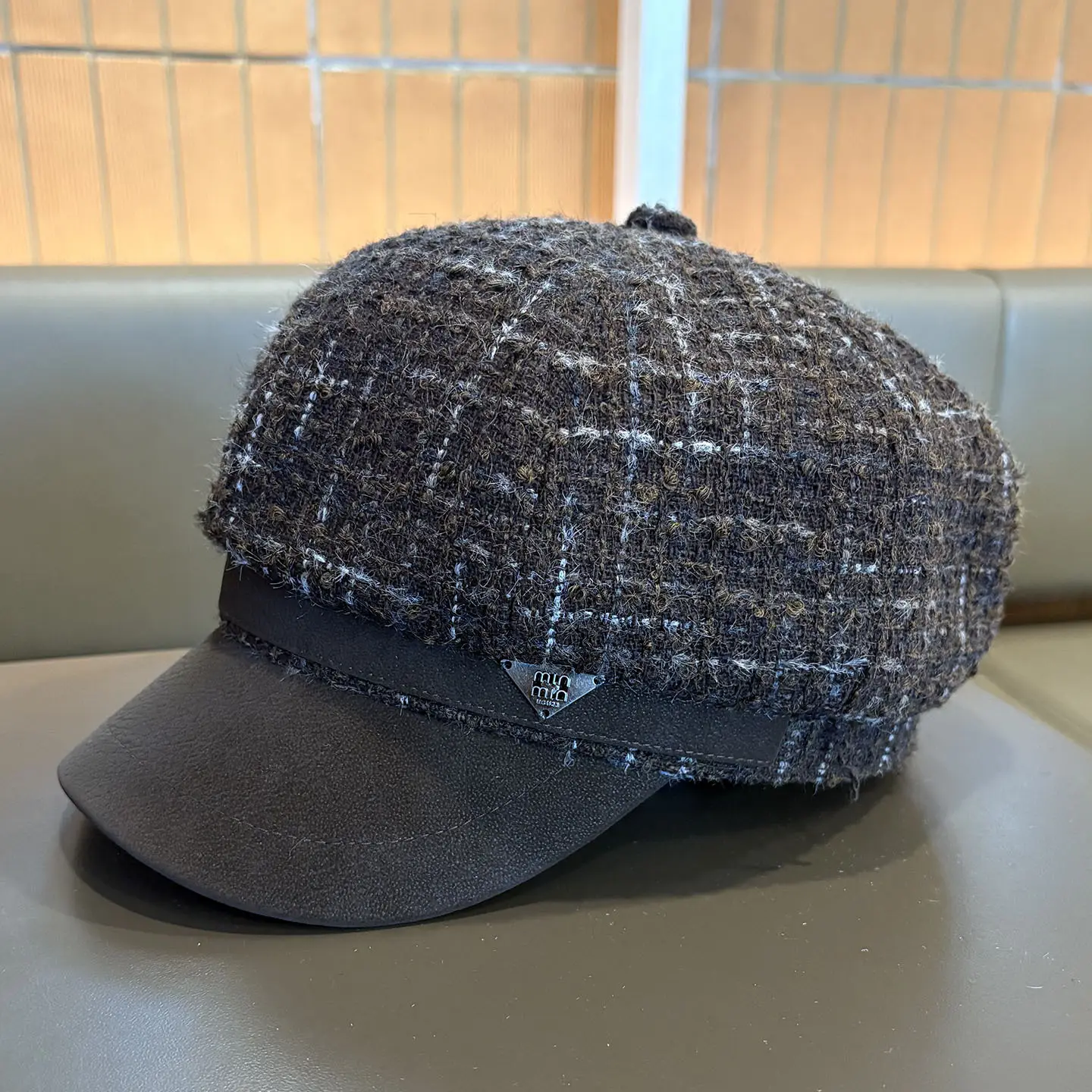 Autumn Winter Plush Octagonal Hat for Women - Image 6