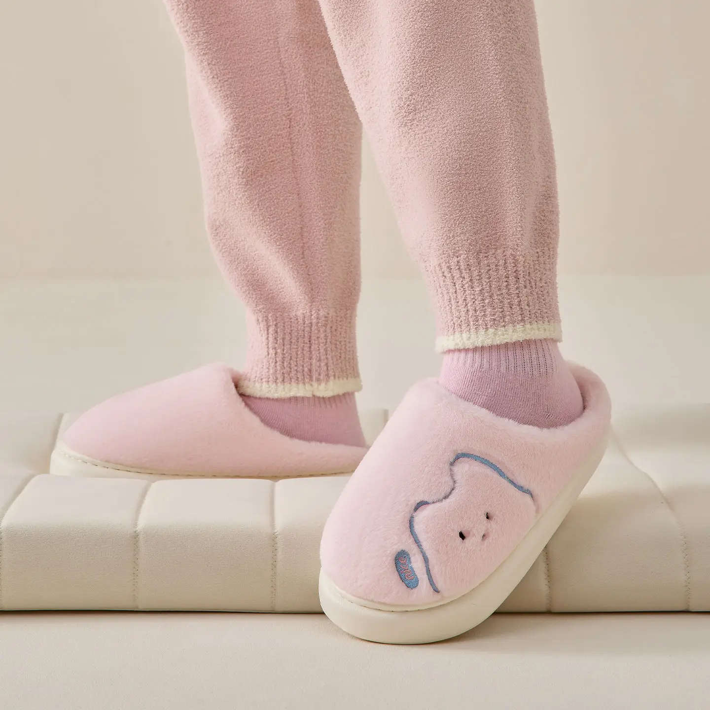 Pink Cotton Slippers for Women Winter 2025 - Image 8