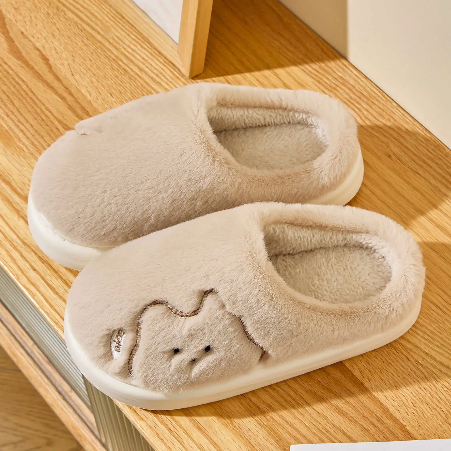 Pink Cotton Slippers for Women Winter 2025 - Image 2