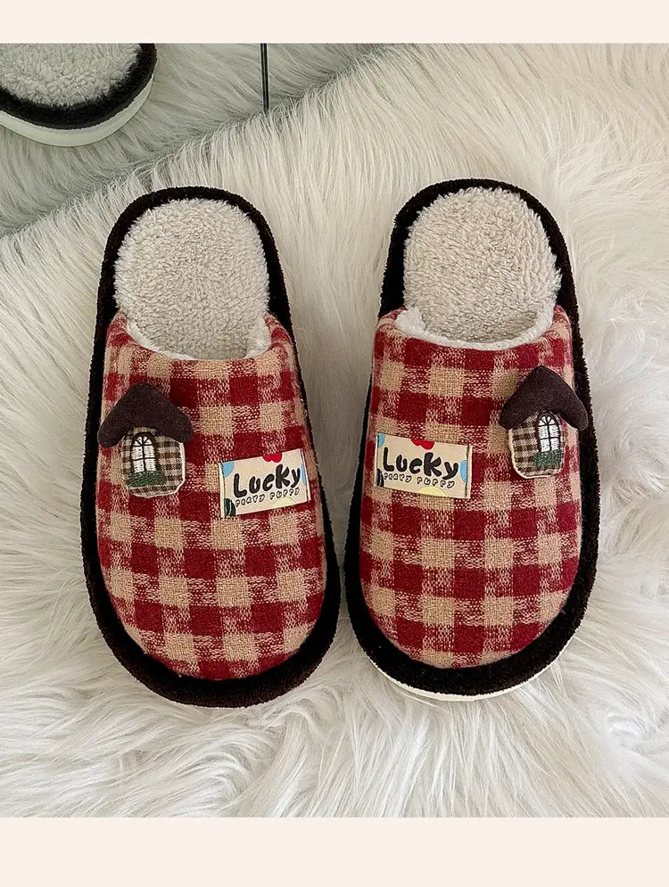 Cotton Slippers for Women, Autumn and Winter 2025 New Style, Indoor Home, Warm, Non-Slip, Silent, Thick-Soled Fleece-Lined Cotton Slippers for Men — feature 11