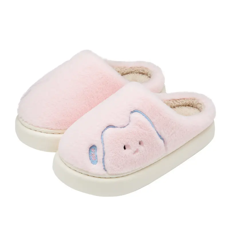 Cotton Slippers for Women Winter 2025 New Indoor Home Warm Plush Slippers Comfortable Home Men Autumn and Winter - Image 8