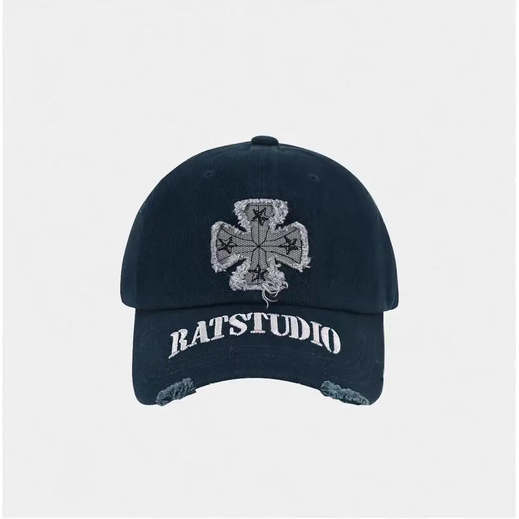 Maroon Cross-Shaped Korean Duckbill Cap for Large Head — feature 6